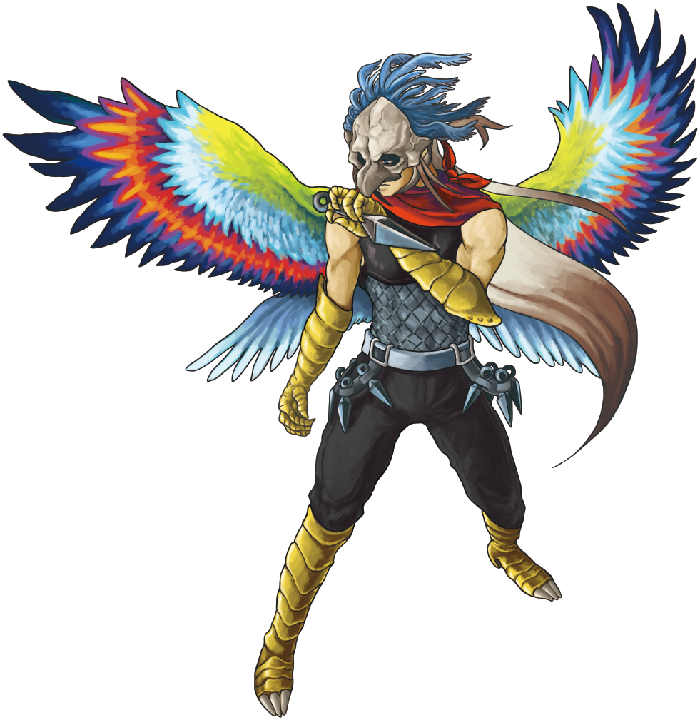 仮面有り/翼有り